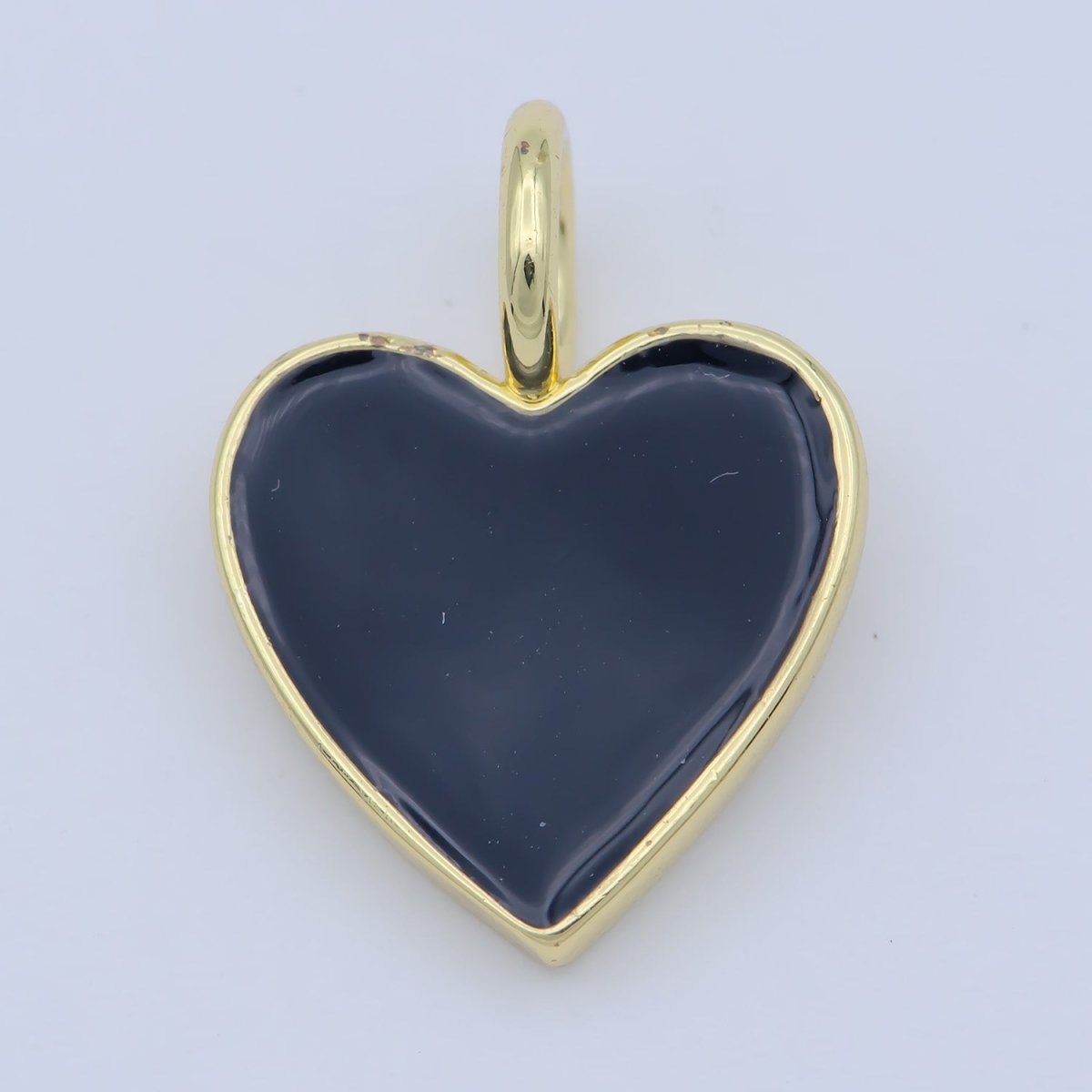 Various Color Enamel Heart Shape Gold Filled Pendants - J-888~J-895 - DLUXCA