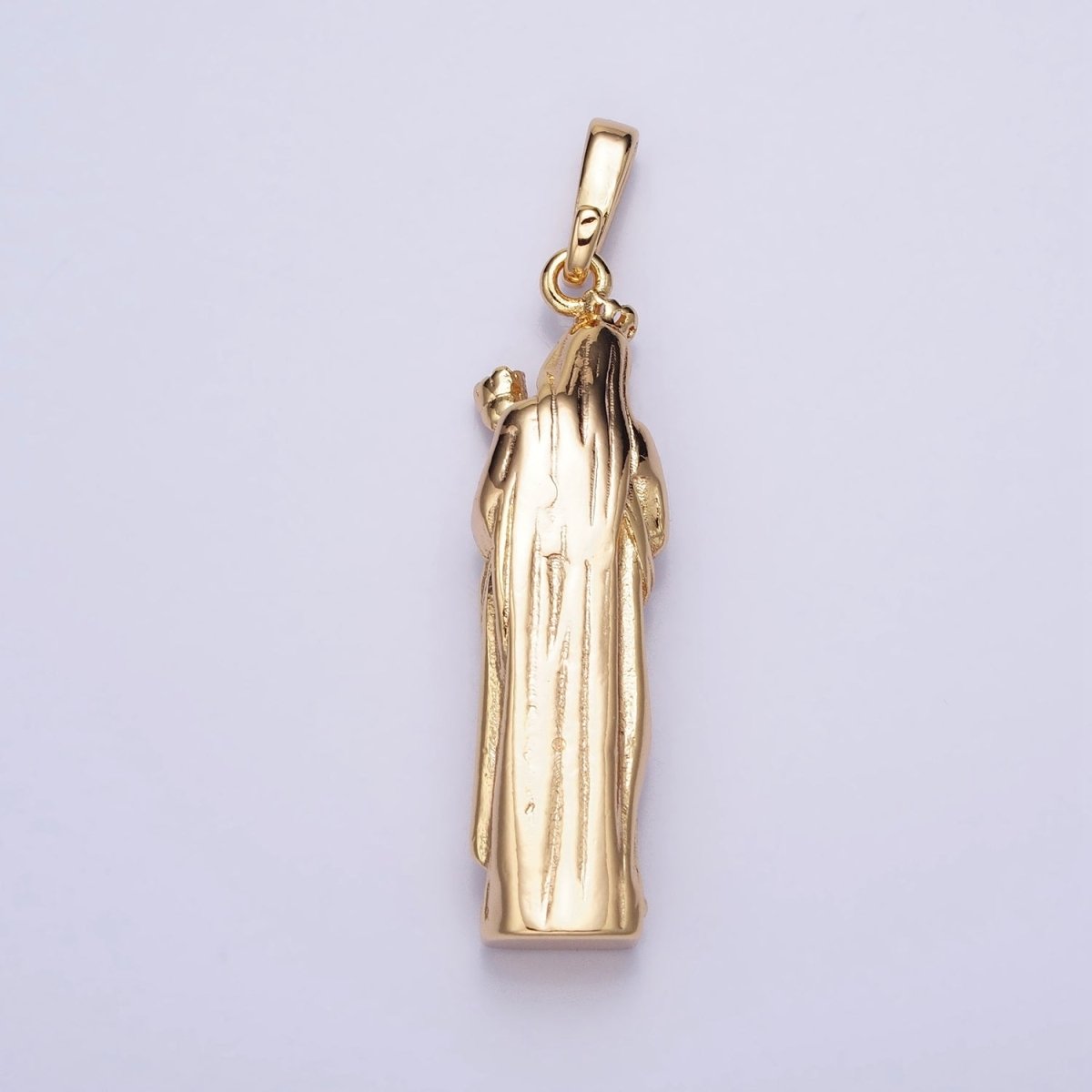 Virgin Mary Charm Necklace, Virgen Del Carmen Pendant, Virgen de la Caridad del Cobre Religious Necklace Pendant in Gold, Silver AA173 AA200 - DLUXCA