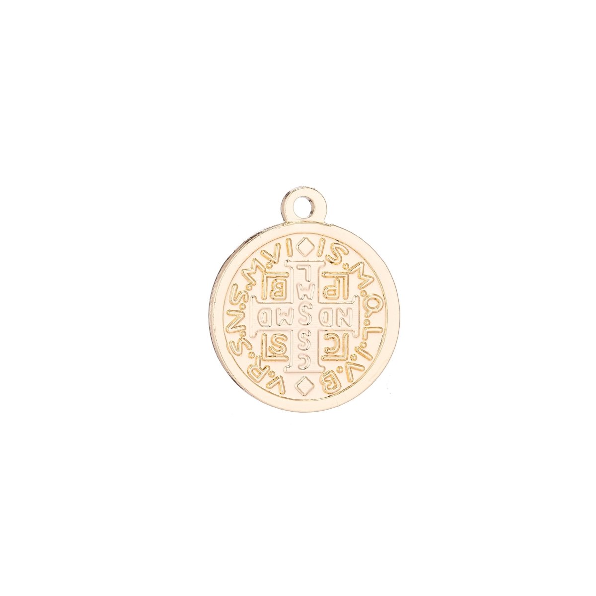 Virtute Tua Fiat Pax in (May there be peace in your strength) Pendant Charm Gold Filled C-007 C-298 - DLUXCA