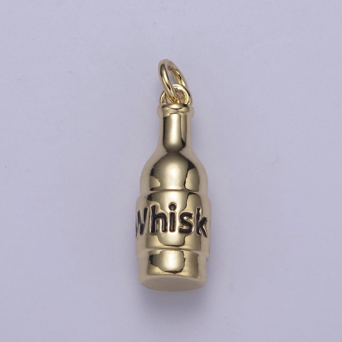 Whisky Bottle Charms Silver / Gold Bottle Charms, Jewelry Supply Wholesale N-662 N-663 - DLUXCA