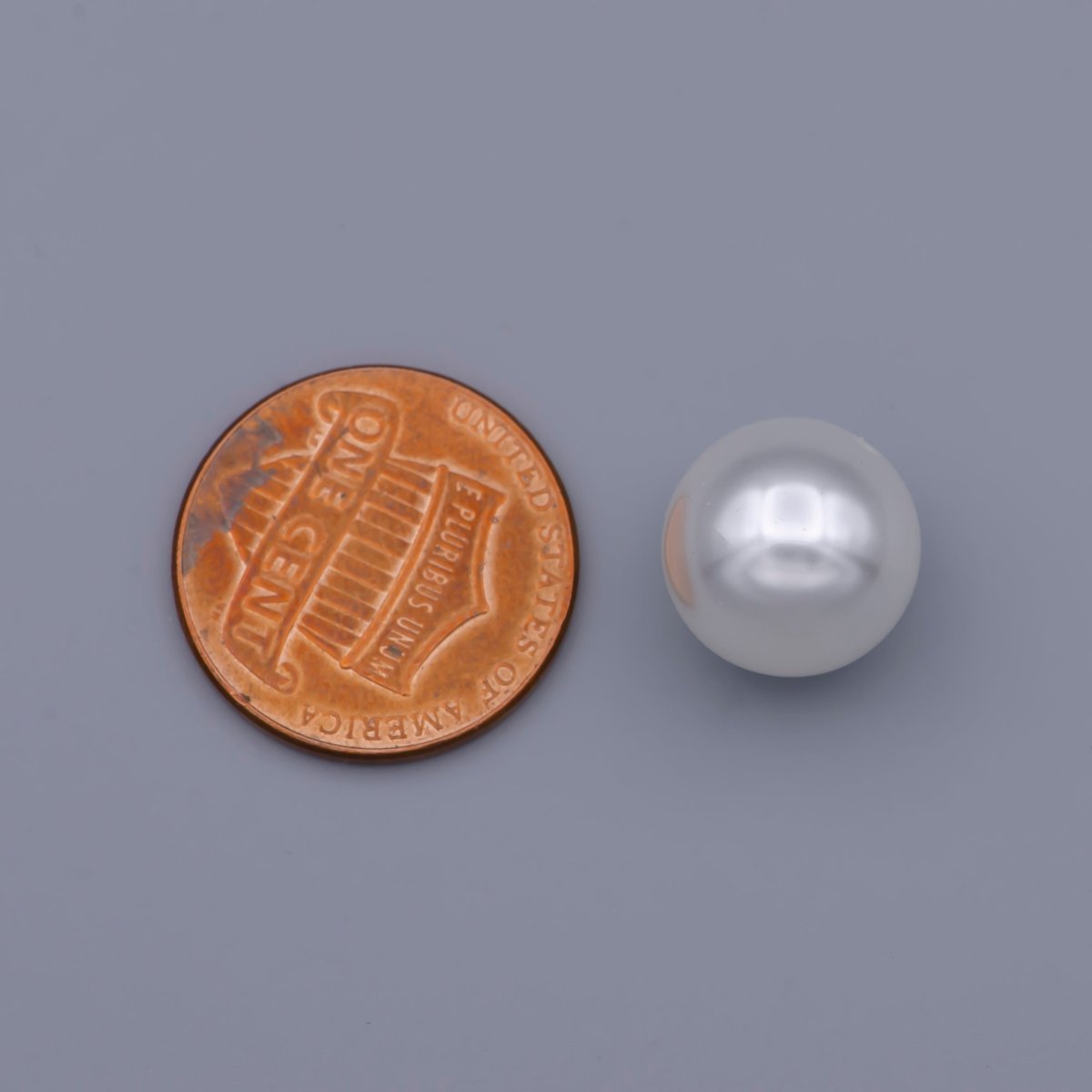 White Acrylic Glass Pearl Beads, Gumball Round Beads 10mm,12mm P-1829 P-1830 - DLUXCA