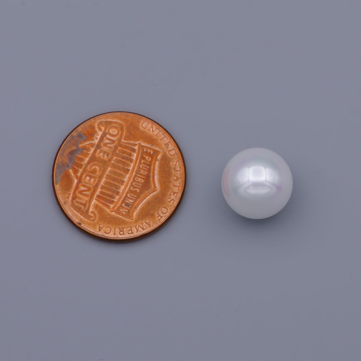 White Acrylic Pearl Beads, GumBall Round Beads 10mm, 12mm P-1828 P-1833 - DLUXCA