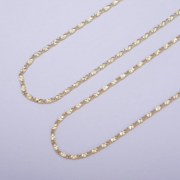 Wholesale Gold Chain Necklace, Fine Scroll Gold Chain, Simple Gold
