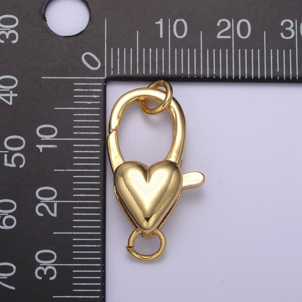 Wholesale Gold Filled Heart Clasp, Love Clasp Enhancer for Necklace Clasp 25.5X13.5MM / 30.3X15mm L-608 L-611 - DLUXCA