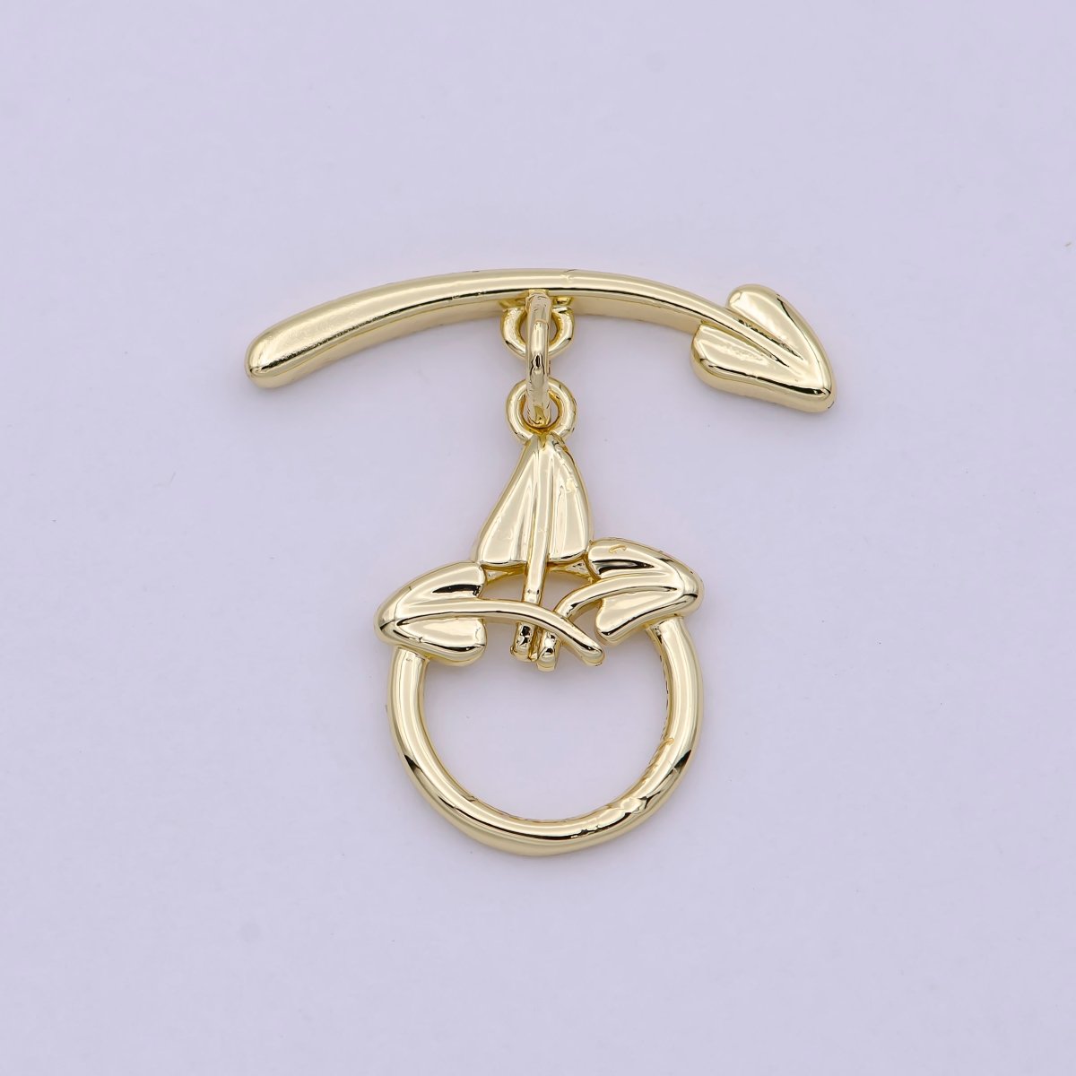 Wholesale Gold Toggle Clasp, Arrow OT Clasp Fancy Design OT Clasp Bulk Supply for Bracelet Necklace Component L-628 - DLUXCA