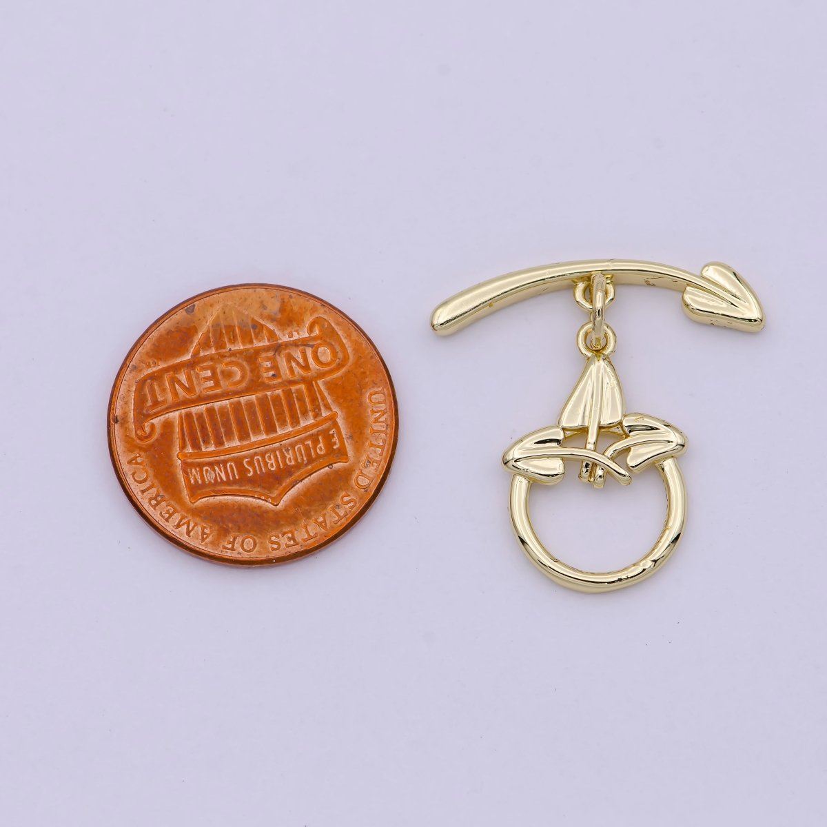 Wholesale Gold Toggle Clasp, Arrow OT Clasp Fancy Design OT Clasp Bulk Supply for Bracelet Necklace Component L-628 - DLUXCA