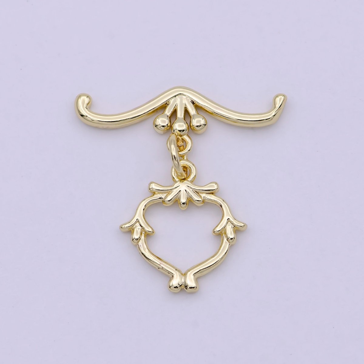 Wholesale Gold Toggle Clasp, Gold OT Clasp Fancy Design OT Clasp Bulk Supply for Bracelet Necklace Component L-619 - DLUXCA