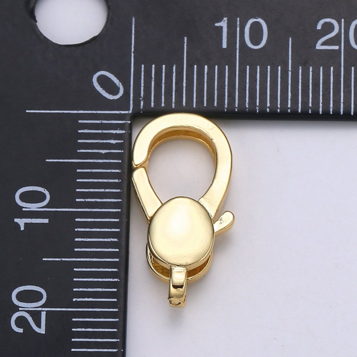 Wholesale Lobster Clasp 24k Gold , Oval Lobster Claw for Jewelry Making, Size Option 19.4MMX10.7MM L-176 - DLUXCA