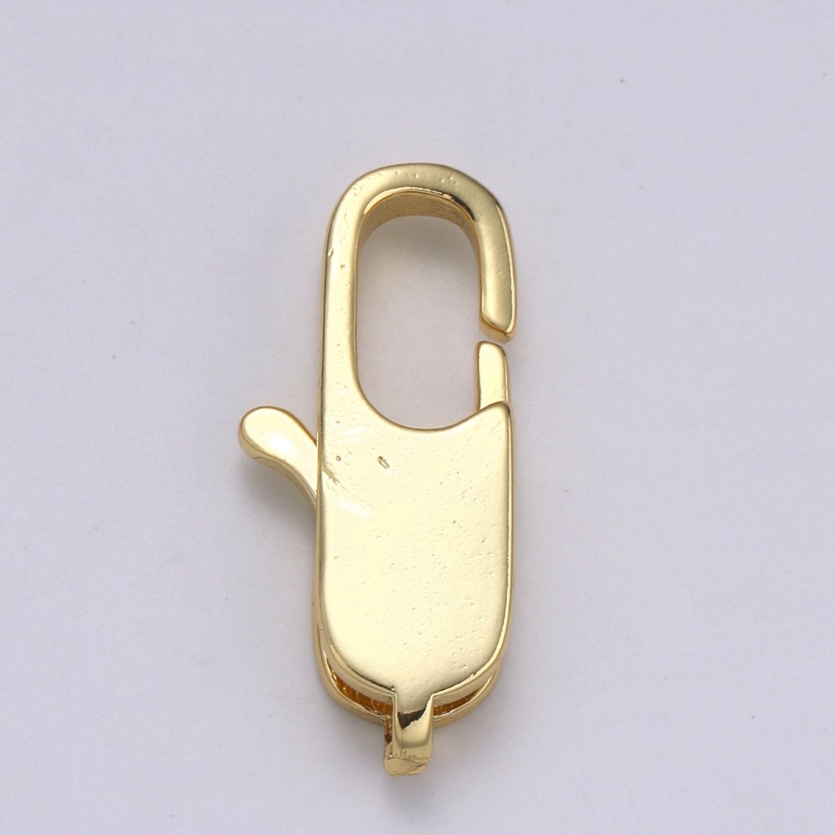 Wholesale Lobster Clasp 24k Gold , Rectangle Lobster Clasp for Jewelry Making, Size Option 20.3MMX8.8MM L-177 - DLUXCA
