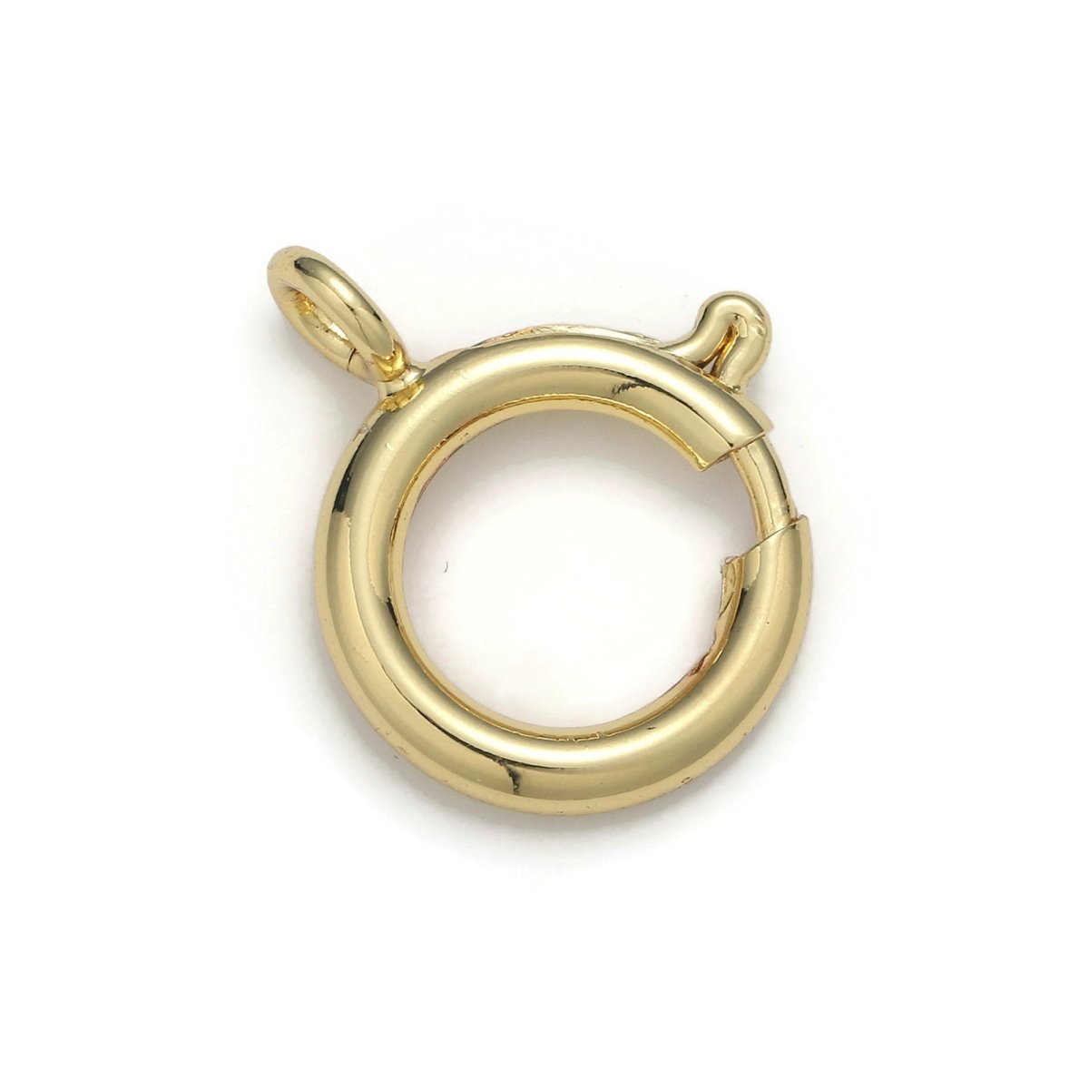 Wholesale Spring Ring 14k Gold Filled, Spring Ring for Jewelry Necklace Bracelet Anklet Making, Size 19mmx16mm K-491 - DLUXCA