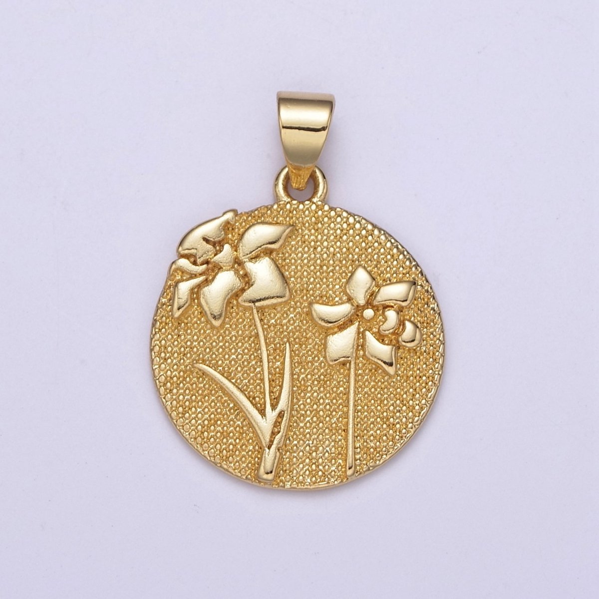 Wild Flower Collection Gold Rose Flower, Cotton Blossom, Sun Flower Dandelion Charm Medallion for Necklace Bracelet Supply H-070 H-079 H-087 H-093 H-095 H-099 - DLUXCA